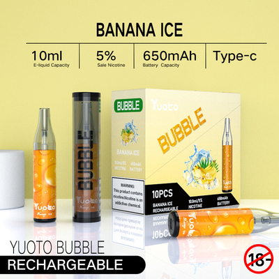 Η φυσαλίδα 4000puffs 650 Yuoto mah 10ml επανακαταλογηστέο πλέγμα vape yuoto μίας χρήσης κουλουριάζει μη οδηγημένη αποσύνδεση