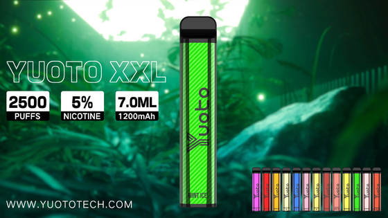 Yuoto xxl 2500puffs 1200mah 7ml eliquid τετραγωνικός μορφής λοβός vape yuoto μίας χρήσης yuotovape vape