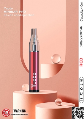 Yuoto minibar υγρό ξαναγεμισμάτων ε Vapes 4ml συνήθειας μίας χρήσης