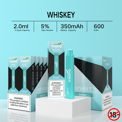 Έξυπνες 600 ριπές Yuoto vape από το λογότυπο Shenzhen Κίνα Vape Manufatrare Yuoto στο σύστημα λοβών προϊόντων