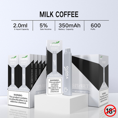 Έξυπνες 600 ριπές Yuoto vape από το λογότυπο Shenzhen Κίνα Vape Manufatrare Yuoto στο σύστημα λοβών προϊόντων
