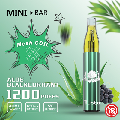 Καυτός Yuoto μίνι φραγμός 1200 μίας χρήσης 15flavor ικανότητα 4ml της Ρωσίας ε-χυμού ριπών