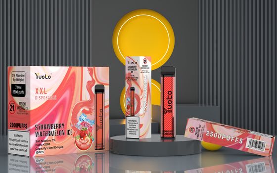 Καταπληκτική συσκευή Vape ριπών γεύσης XXL 2500 με την αλατισμένη νικοτίνη 50mg