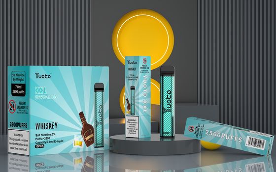 Υγρό ικανότητας 7ml Ε συσκευών Vape ριπών μπαταριών 1200mah XXL 2500