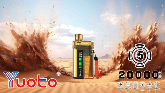 Αναβαθμίστε την εμπειρία σας με το yuoto 5000 puffs vape 850mAh μπαταρία χωρητικότητα και ρυθμιζόμενη ροή αέρα