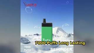 Επαναφορτιζόμενη συσκευή Yuoto Beyonder 7000 Puffs